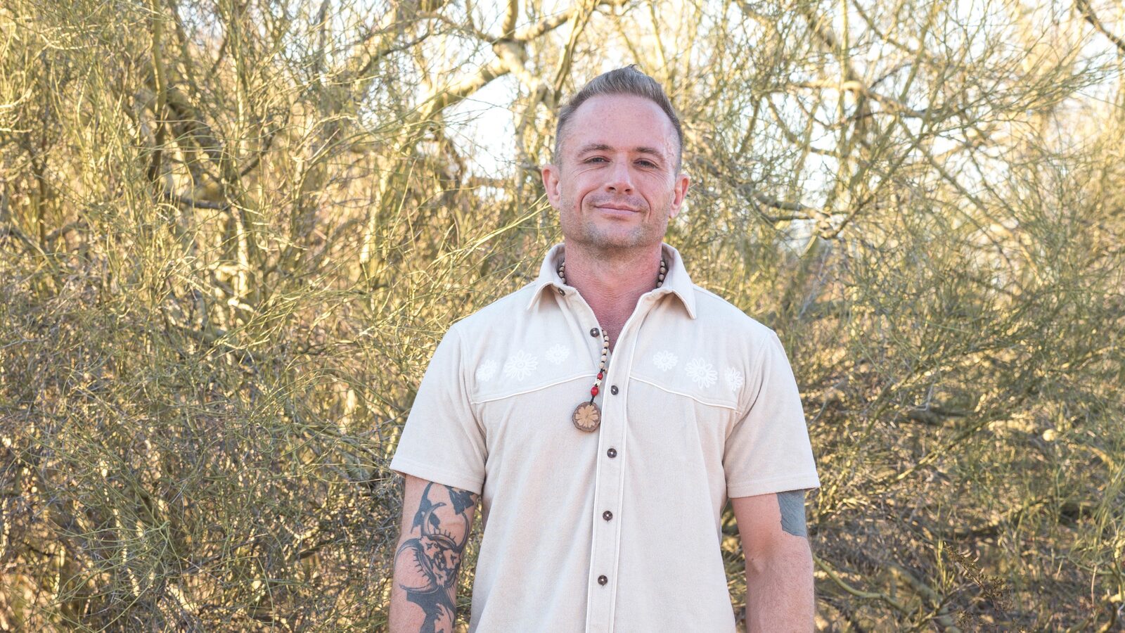 Spencer Thornock standing in the Arizona desert